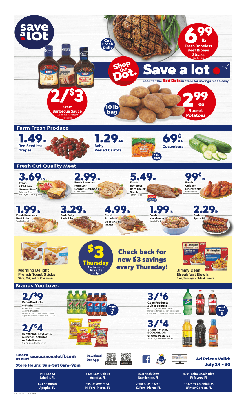 Weekly ad save a lot