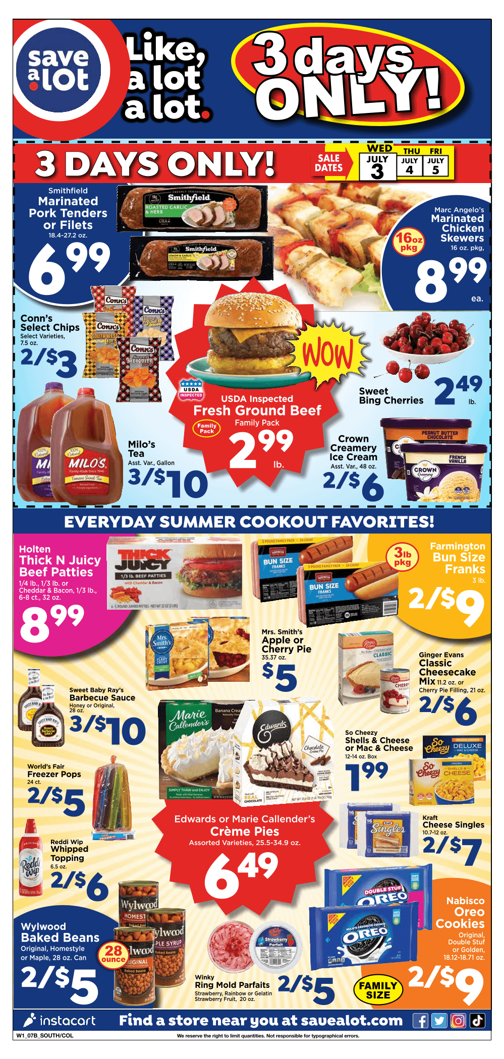 Weekly ad save a lot