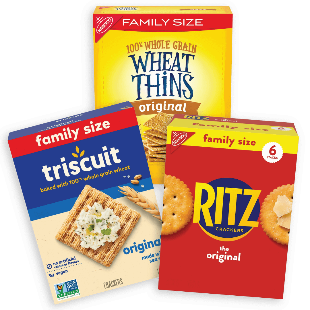 Family Size Triscuits, Wheat Thins or Ritz 12.5-20.5oz coupon