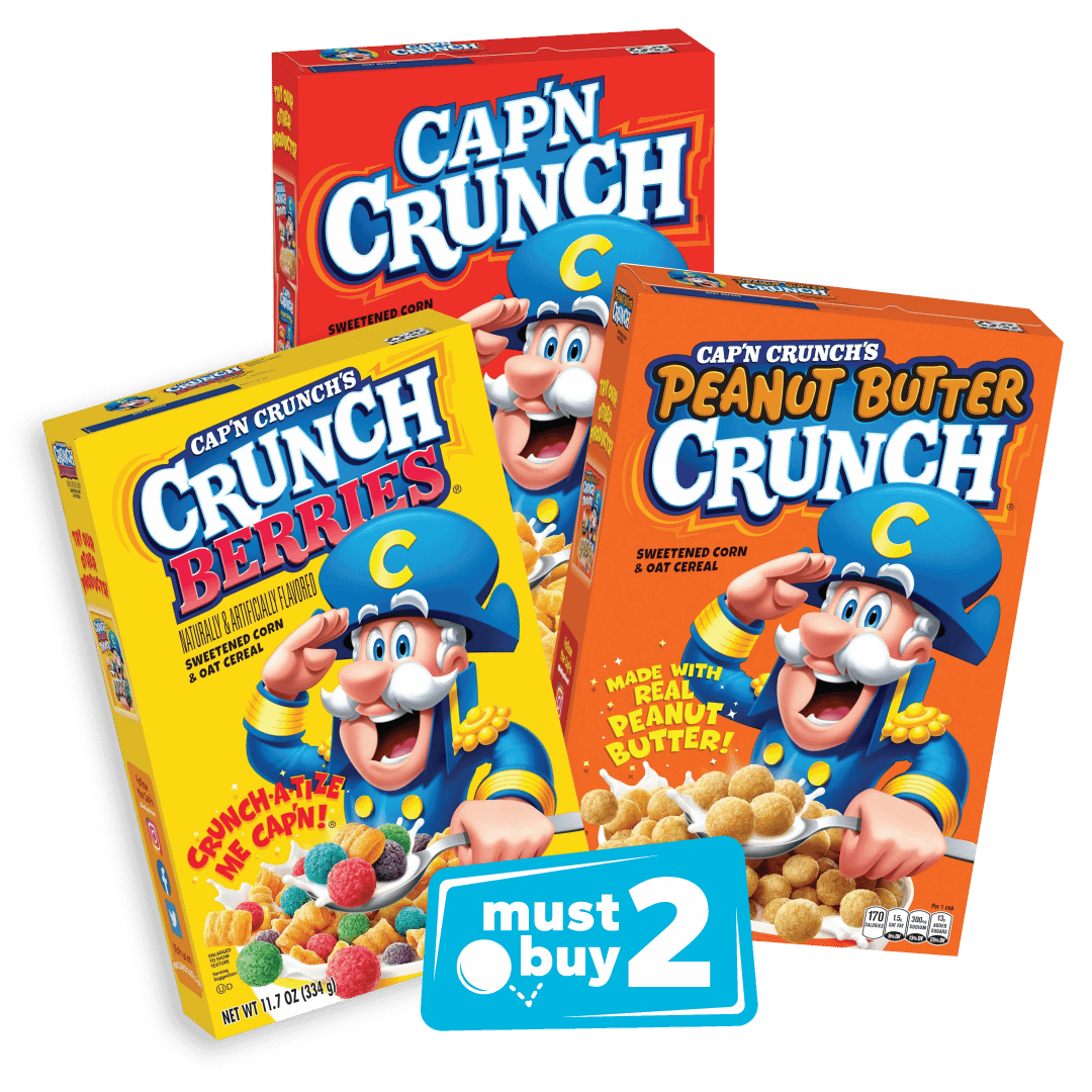 Cap'n Crunch Cereal 11.4-12.6oz coupon
