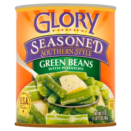 Seasoned Southern Style Green Beans with Potatoes