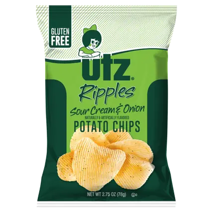 Ripples Sour Cream & Onion Potato Chips