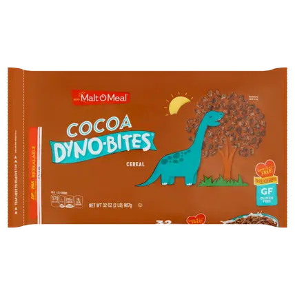 Cocoa Dyno-Bites Gluten Free Breakfast Cereal, Crispy Rice Cereal, Large Bag