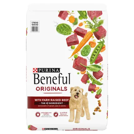 Originals With Farm-Raised Beef, With Real Meat Dog Food