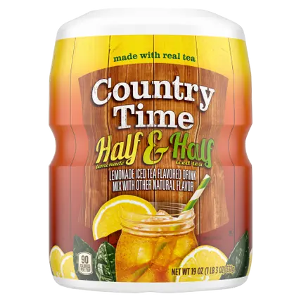 Half & Half Lemonade Iced Tea Naturally Flavored Powdered Drink Mix