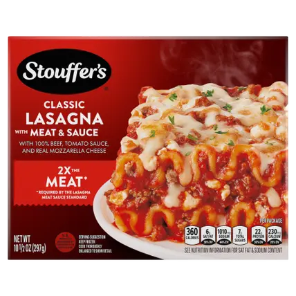 Lasagna With Meat & Sauce Frozen Meal