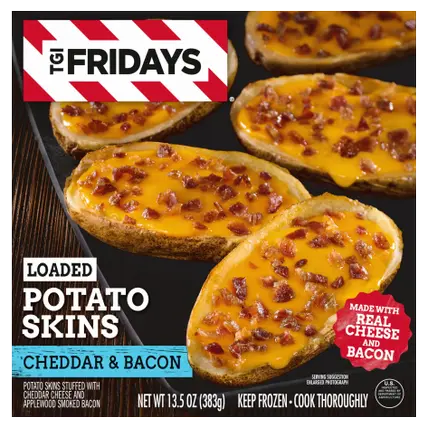 Loaded Cheddar & Bacon Potato Skins Frozen Snacks