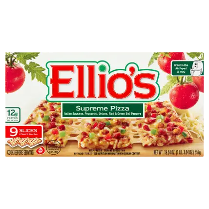 Supreme Pizza, 100% Real Cheese, 9-slice