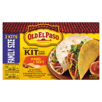 Hard & Soft Taco Dinner Kit, Family Size