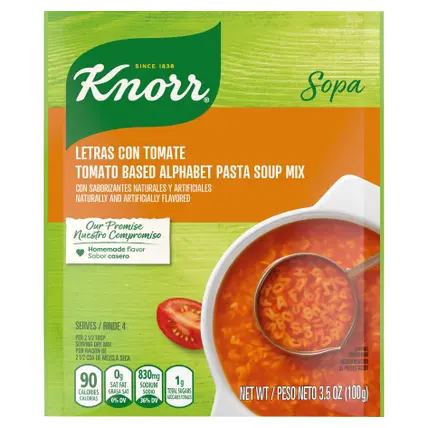 Sopa/Pasta Soup Mix Tomato Based Alphabet Pasta