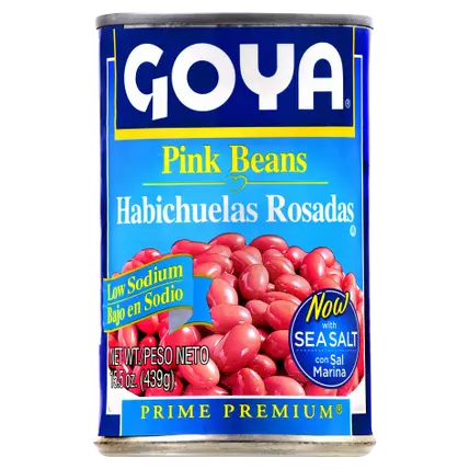 Premium Pink Beans, Low Sodium