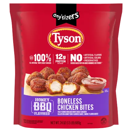 Any'tizers Frozen Honey BBQ Boneless Chicken Bites