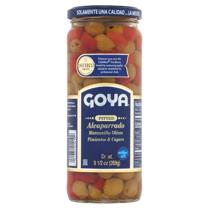 Pitted Alcaparrado Manzanilla Olives, Pimientos & Capers