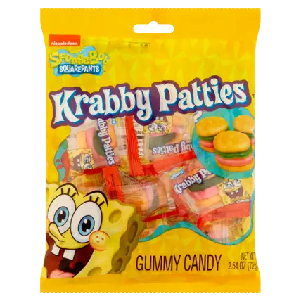 Gummy Candy, Krabby Patties, Spongebob Squarepants