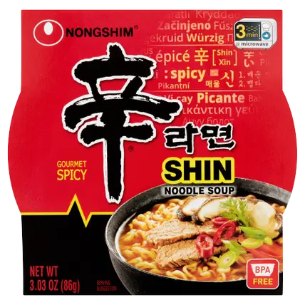 Bowl Noodles, Spicy Shrimp Flavor