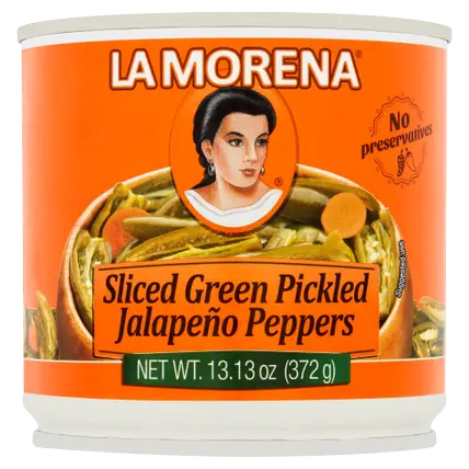 Jalapeno Peppers, Sliced Green Pickled