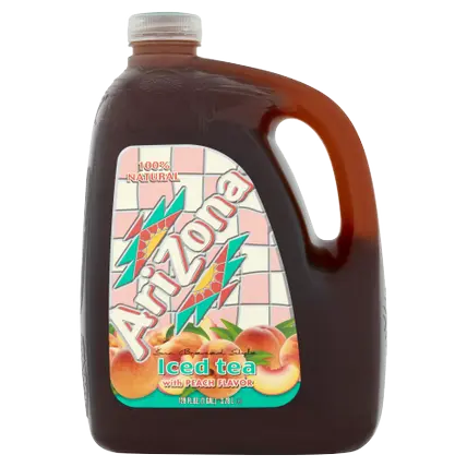 Iced Tea, with Peach Flavor, Sun Brewed Style