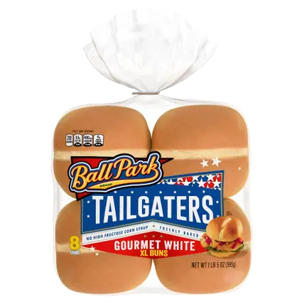 Tailgaters White XL Sandwich Buns