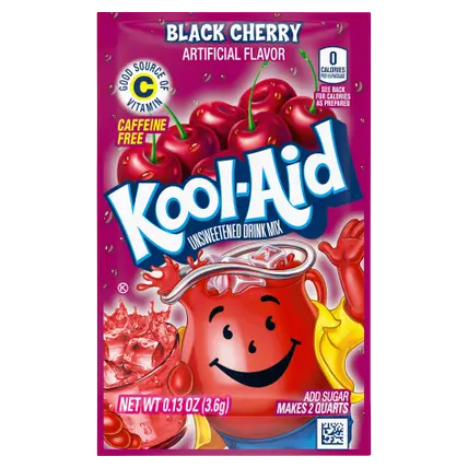 Unsweetened Black Cherry Artificially Flavored Powdered Soft Drink Mix