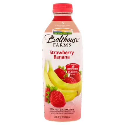 Strawberry Banana 100% Fruit Juice Smoothie