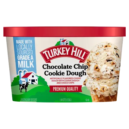 Ice Cream, Premium, Chocolate Chip Cookie Dough