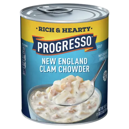 Rich & Hearty New England Clam Chowder Canned Soup