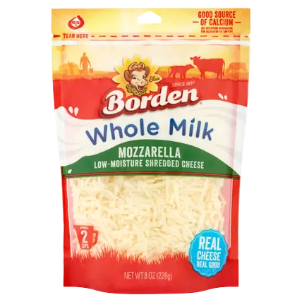 Shredded Low-Moisture Whole Milk Mozzarella Cheese