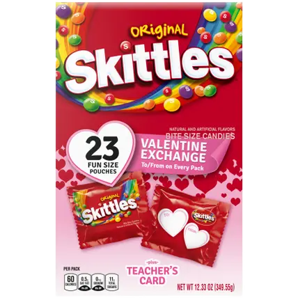Original Valentine's Day Candy Exchange Fun Size Chewy Candy