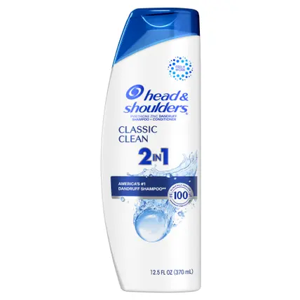 2 in 1 Dandruff Shampoo and Conditioner, Classic Clean