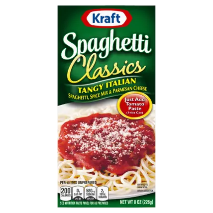 Spaghetti Classics Tangy Italian Spaghetti, Spices, & Parmesean Cheese Meal Mix