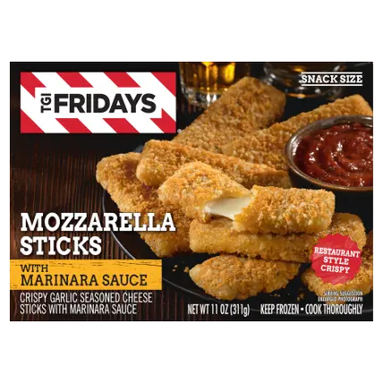 Mozzarella Sticks Frozen Snacks with Marinara Sauce