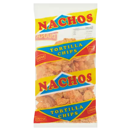 Tortilla Chips, Cheese Flavored, Nachos