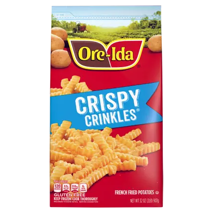 Golden Crinkles French Fries Fried Food Snacks Frozen Potatoes