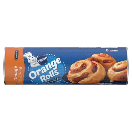 Orange Rolls with Cinnabon Cinnamon and Orange Icing