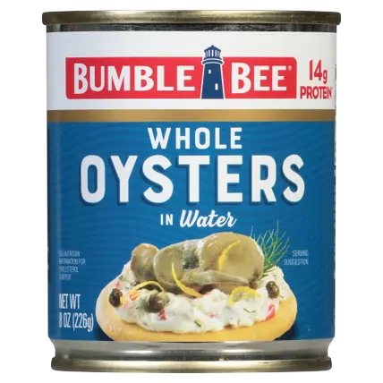 Oysters, Whole, Shucked