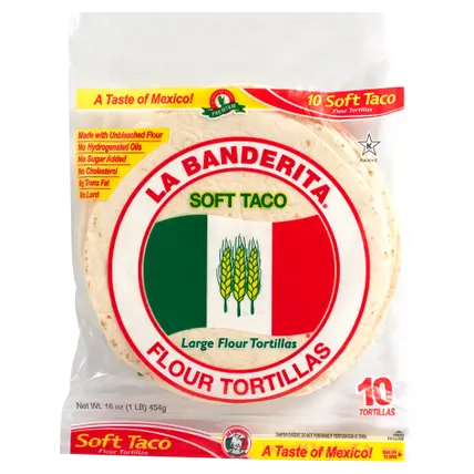 "Soft Taco, 8"" Large Flour Tortillas"