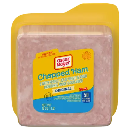 Chopped Ham & Water Product Sliced Deli Sandwich Lunch Meat