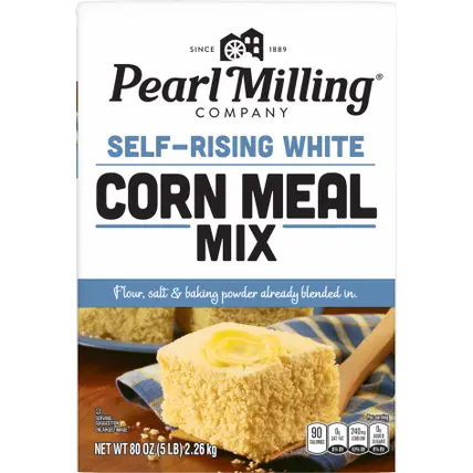 Corn Meal Mix, Self-Rising, White