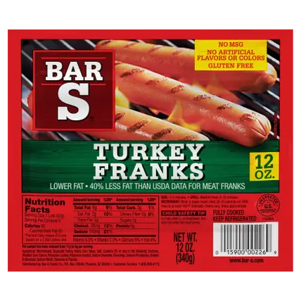 Turkey Franks Hot Dogs