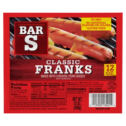 Classic Franks Hot Dogs