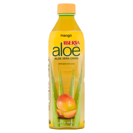 Aloe Vera Drink with Pure Aloe Pulp, Mango