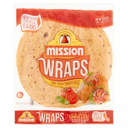 Wraps Sun-Dried Tomato Basil Tortillas