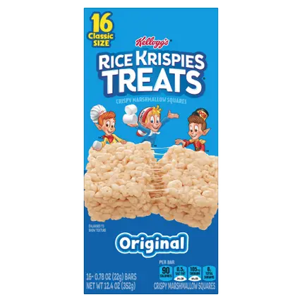 Crispy Marshmallow Squares, Kids Snacks, Snack Bars, Original