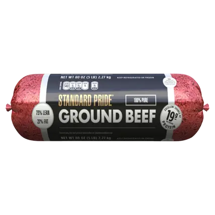 Beef 73% Lean 5# Ground Chub
