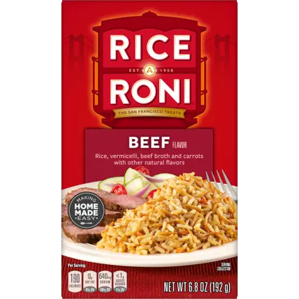 Rice, Beef Flavor