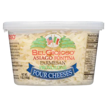 Cheese, Freshly Shredded, Four Cheeses Cup