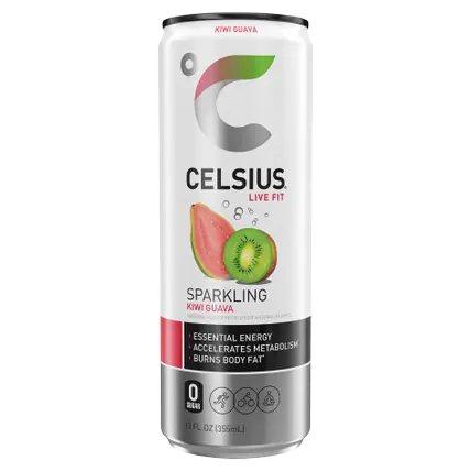 Sparkling Kiwi Guava, Energy Drink