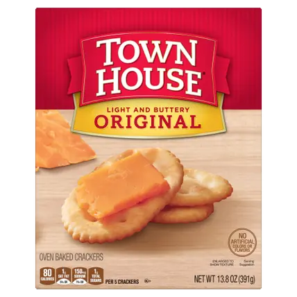 Oven Baked Crackers, Party Snacks, Light and Buttery, Original