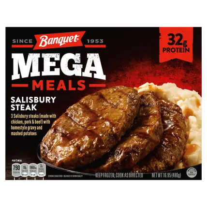Salisbury Steak, Frozen Meal