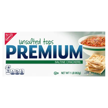 Unsalted Tops Saltine Crackers